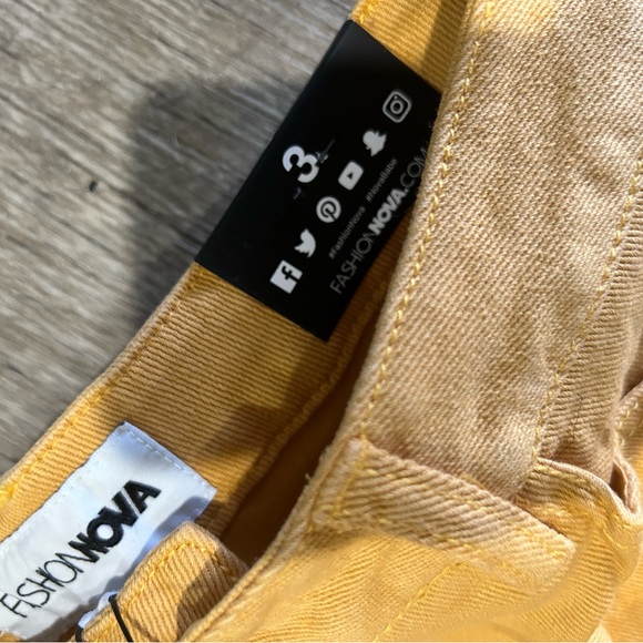 Cargo High Rise Denim Jeans-Gold - Picture 3 of 6